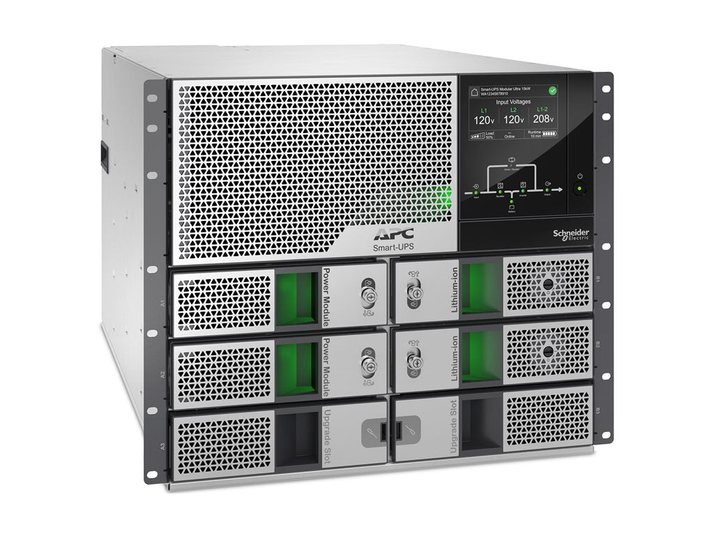 APC Smart-UPS Ultra - UPS (rack-mountable) - scalable to 15kW N+1, modular, redundant, touchscreen, network management card - SRYL10K15RMXLT