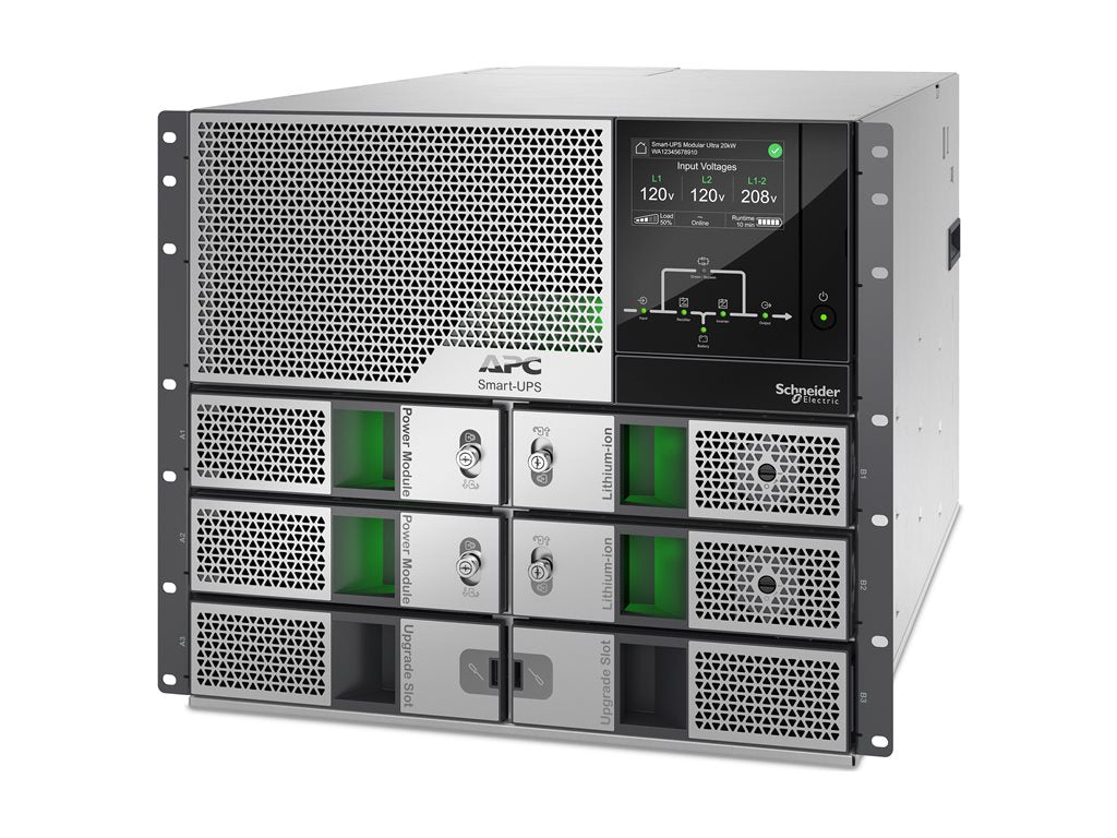 APC Smart-UPS Ultra - UPS (rack-mountable) - scalable to 15kW N+1, modular, redundant, touchscreen, network management card - SRYL10K15RMXLT