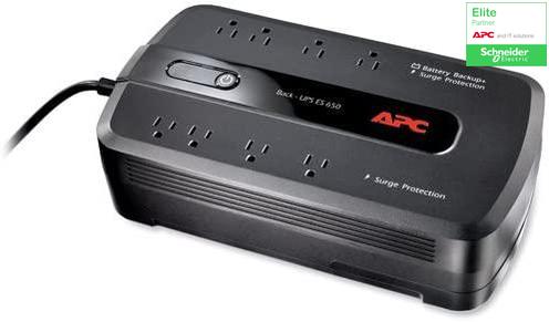 APC by Schneider Electric Back-UPS 650VA Desktop UPS BE650G1-LM