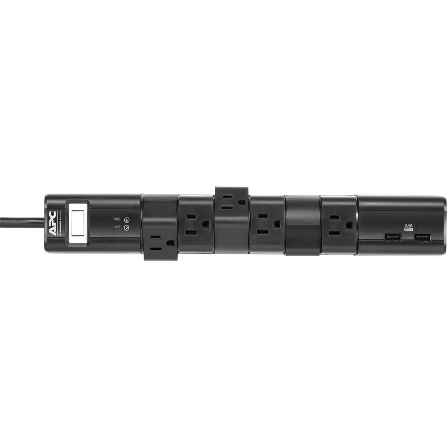 APC by Schneider Electric SurgeArrest Essential 6-Outlet Surge Suppressor/Protector PE6RU3