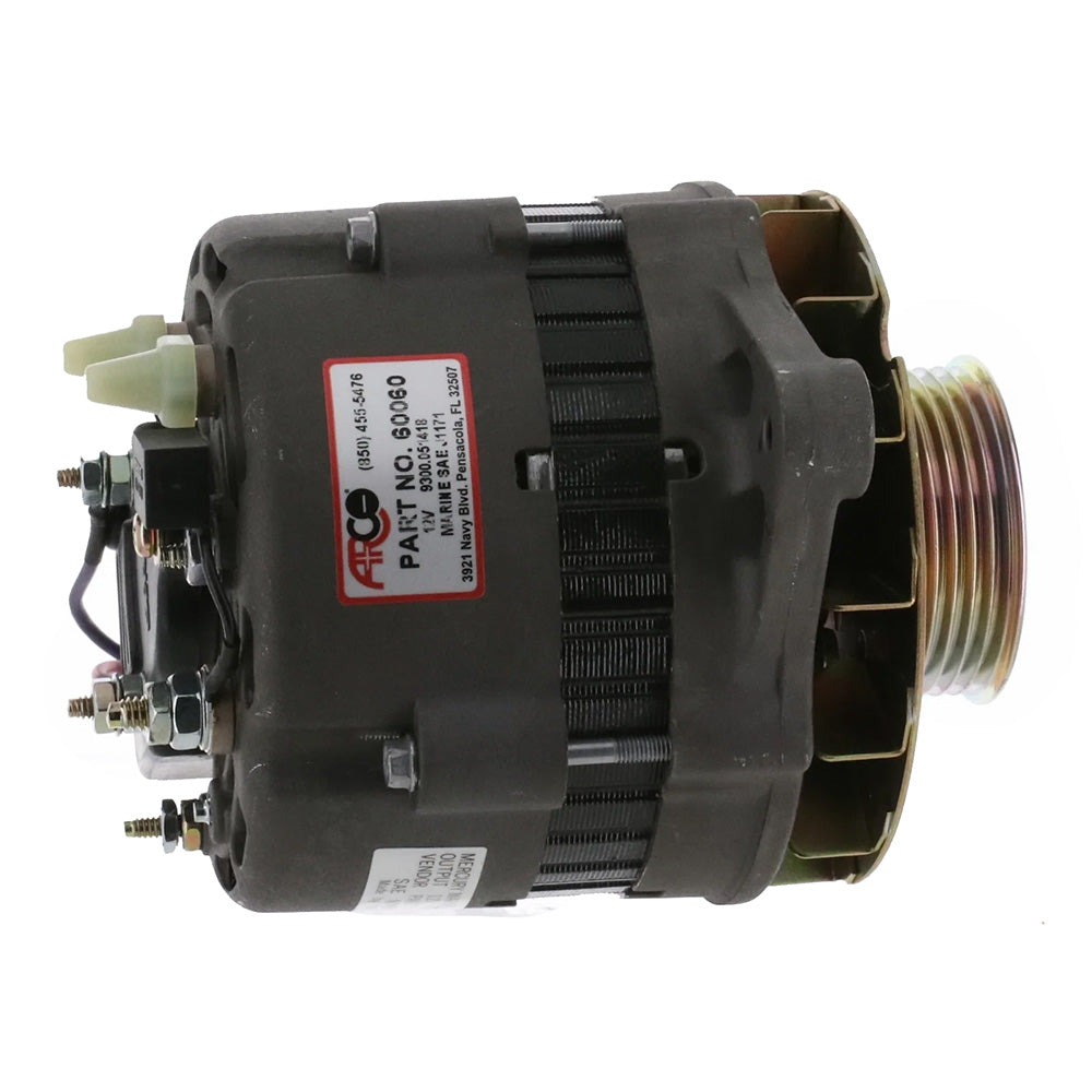 ARCO Marine Premium Replacement Alternator w/Multi-Groove Serpentine Pulley - 12V &amp;