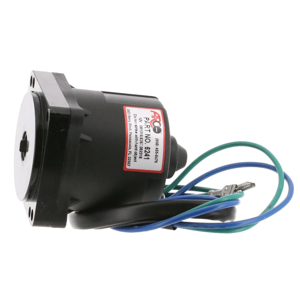 ARCO Marine Replacement Johnson/Evinrude Tilt Trim Motor - 2-Wire, 4 Bolt, Flat Blade