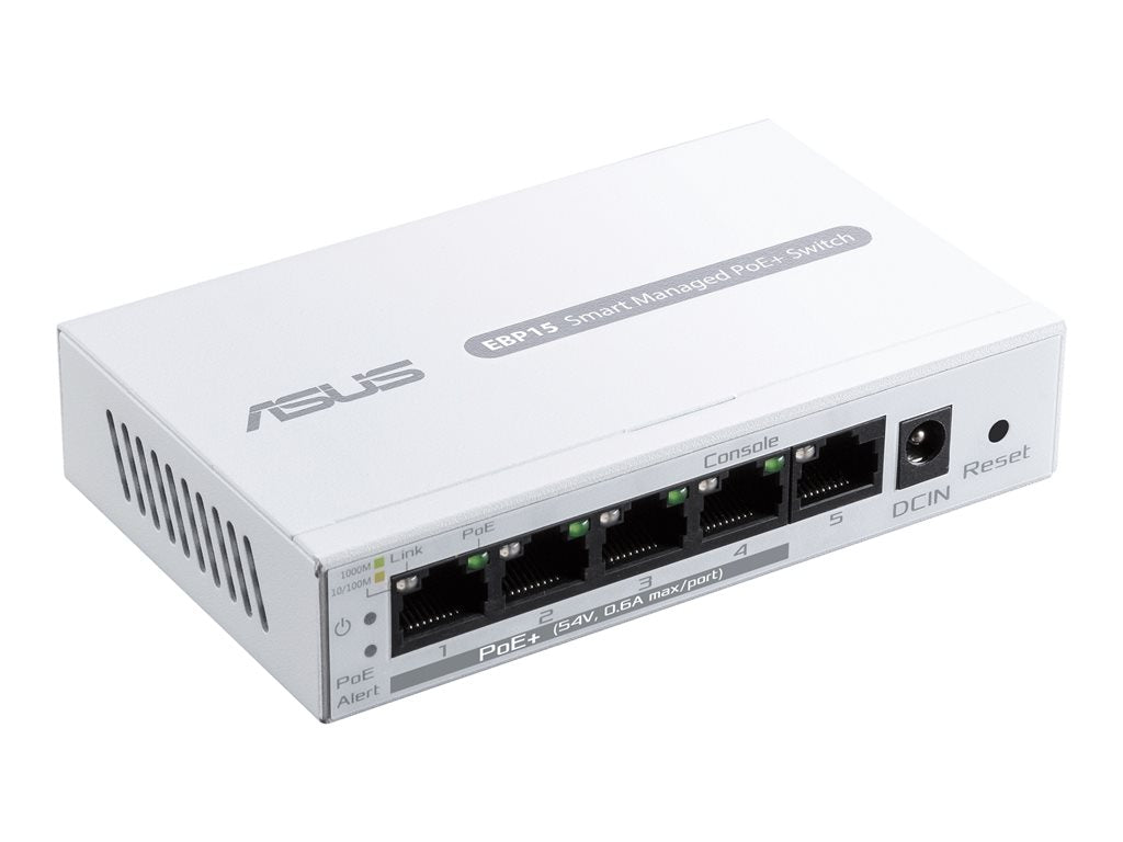 ASUS ExpertWiFi EBP15 5-Port GbE PoE+ Switch for Small Offices
