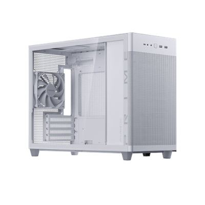 ASUS Prime AP201 Micro-ATX Case White Tempered Glass