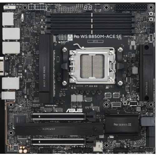 ASUS Pro WS B850M-ACE SE Micro-ATX Workstation Motherboard with DDR5 Support
