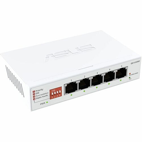 ASUS QG-U1050 5-Port 2.5G Unmanaged Switch with 4 Intelligent Modes for Home & Office