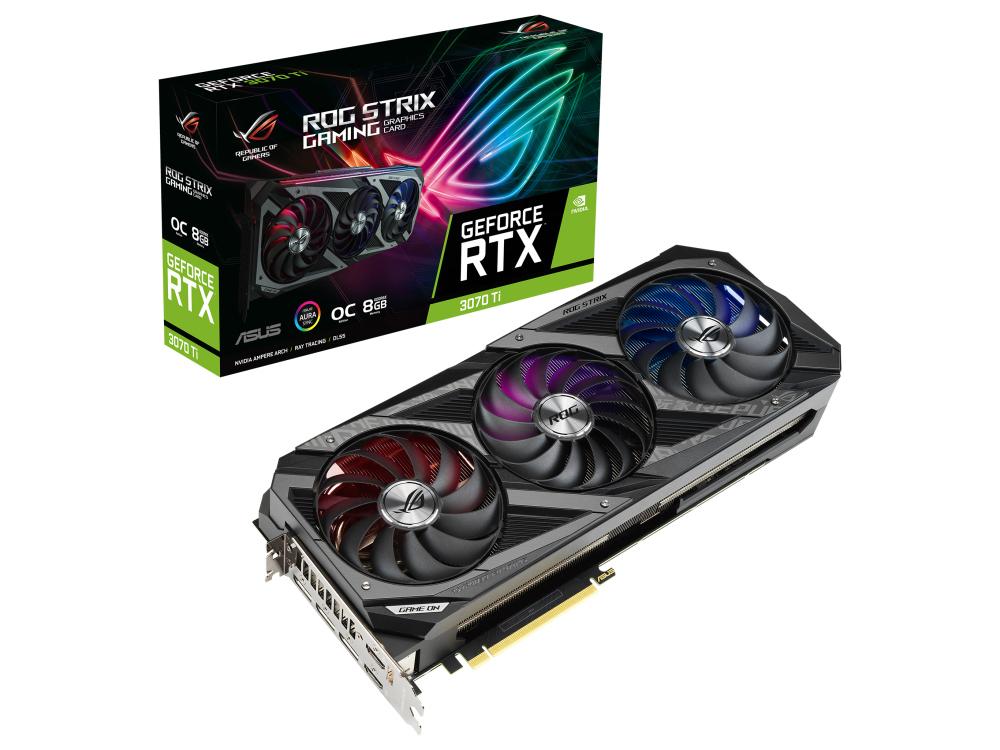 ASUS ROG Strix GeForce RTX 3070 Ti OC Edition 8GB GDDR6X - Gaming Graphics Card | Tecisoft ROG-STRIX-RTX3070TI-O8G-GAMING