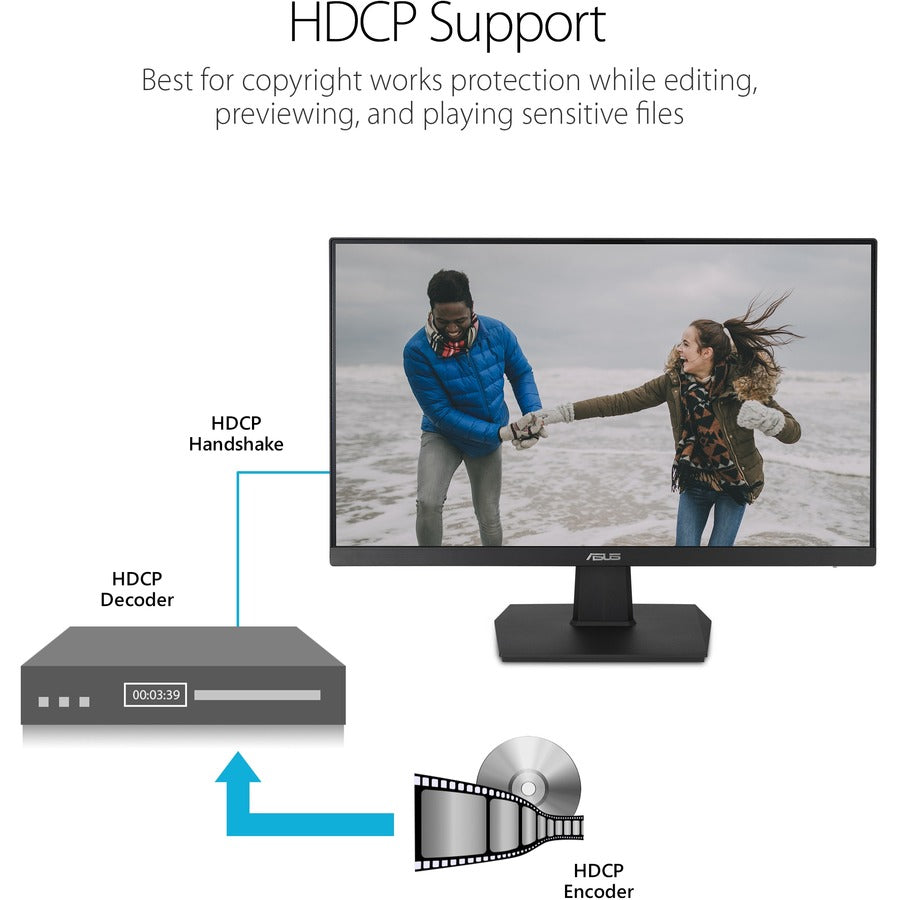 ASUS VA24EHE - 24 Inch Full HD Eye Care Monitor with IPS Panel