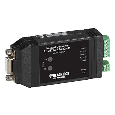 ASYNC RS232 TO RS422/485 INTERFACE CONVERTER - DB9 TO TERMINAL BLOCK, OPTO-ISOLA