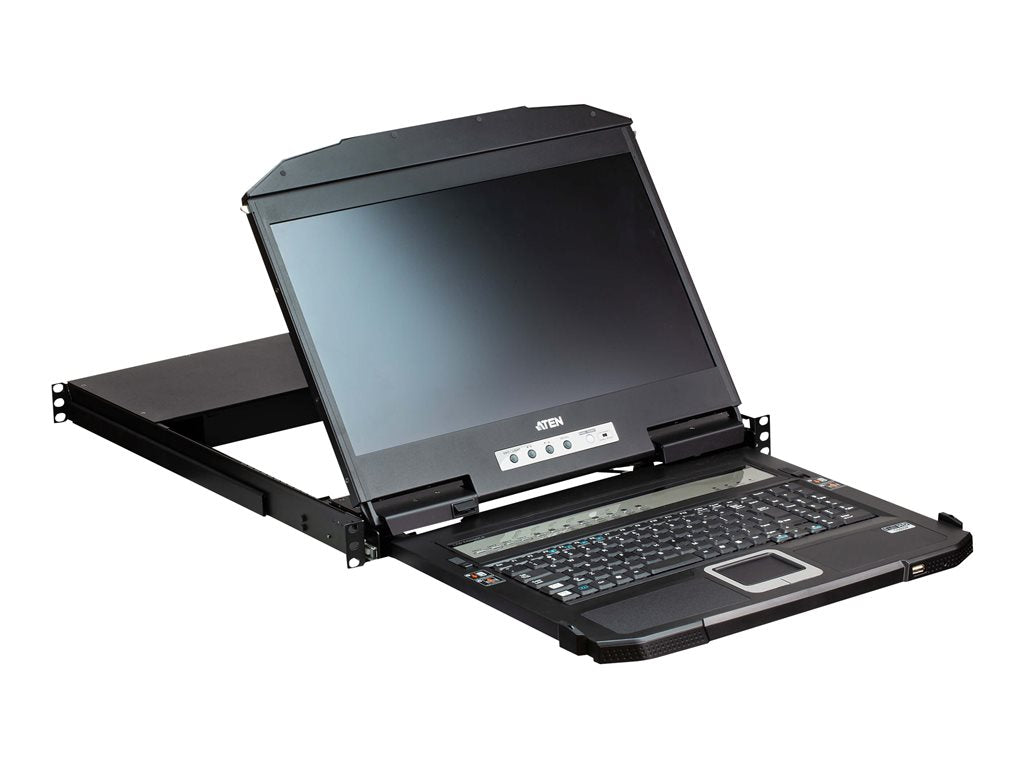 ATEN CL3884NW - KVM console with KVM switch - 4 ports - USB - 18.5 - rack-mountable - 1920 x 1080 Full HD (1080p) @ 60 Hz - 350