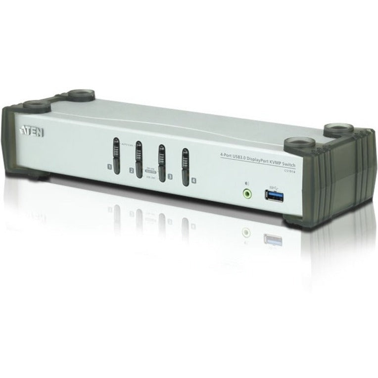 ATEN CS1914 4-Port USB 3.0 DisplayPort KVM Switch - 4K KVMP Switch | TecISoft