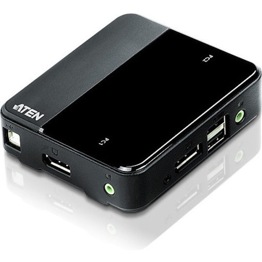 ATEN CS782DP 2-Port USB DisplayPort KVM Switch - 4K Audio Desktop Solution | TecisOft