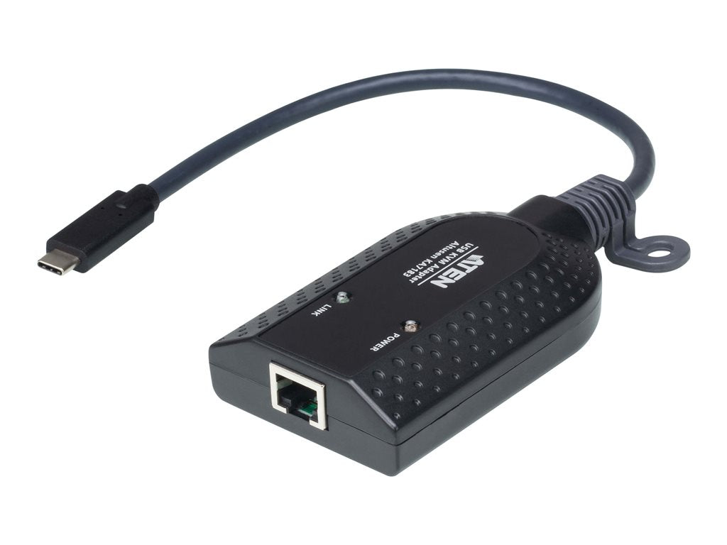 ATEN KA7183 - Keyboard / video / mouse (KVM) adapter - RJ-45 (F) to 24 pin USB-C (M) - for ATEN CN9850; KVM over IP KN1132VB