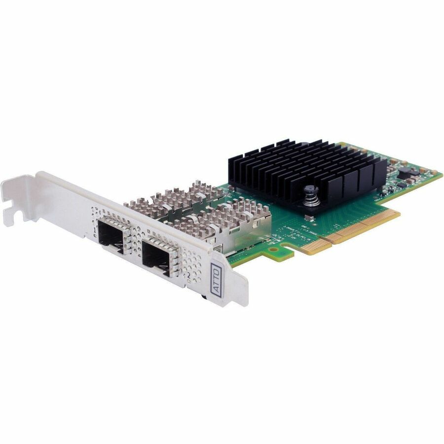 ATTO 10Gigabit Ethernet Card - PCI Express 3.0 x8 - 1.25 GB/s Data Transfer Rate - 1 Port(