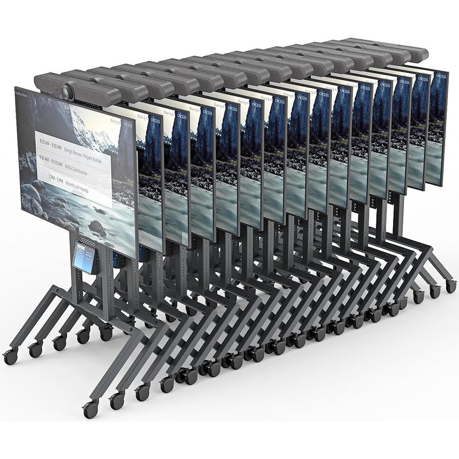 AV Cart Mobile Stand for Logitech Rally Bar - Video Conferencing Solution | Heckler Design H730-BG