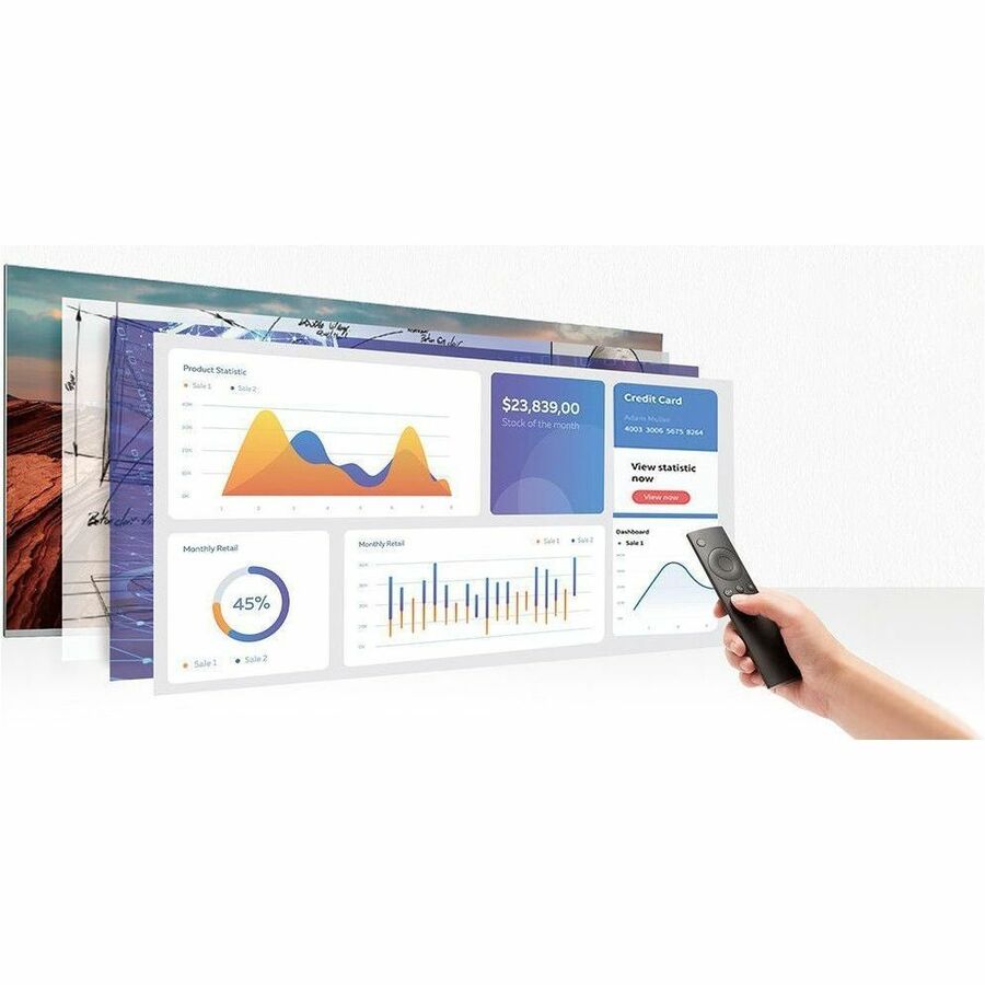 Absen Absenicon C154 Digital Signage Display - 154" LCD - 6x4 Video Wall - 4 GB - 2880 x