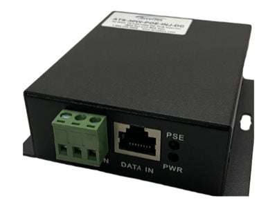 AccelTex Solutions - PoE injector - 802.3af/at - 30 Watt ATS-30W-POE-INJ-DC