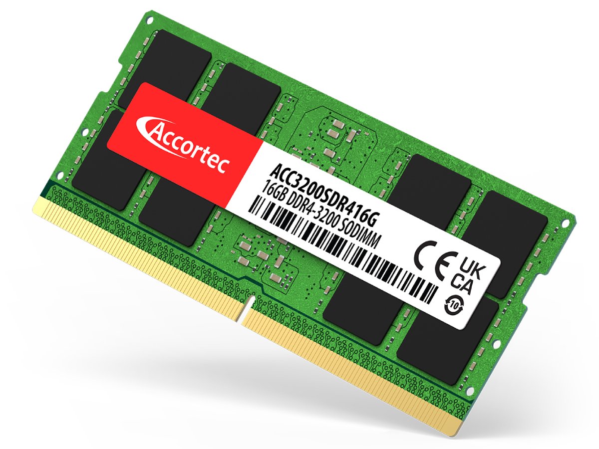 Accortec 16GB DDR4-3200MHz Non-ECC SODIMM Memory Upgrade for Laptops