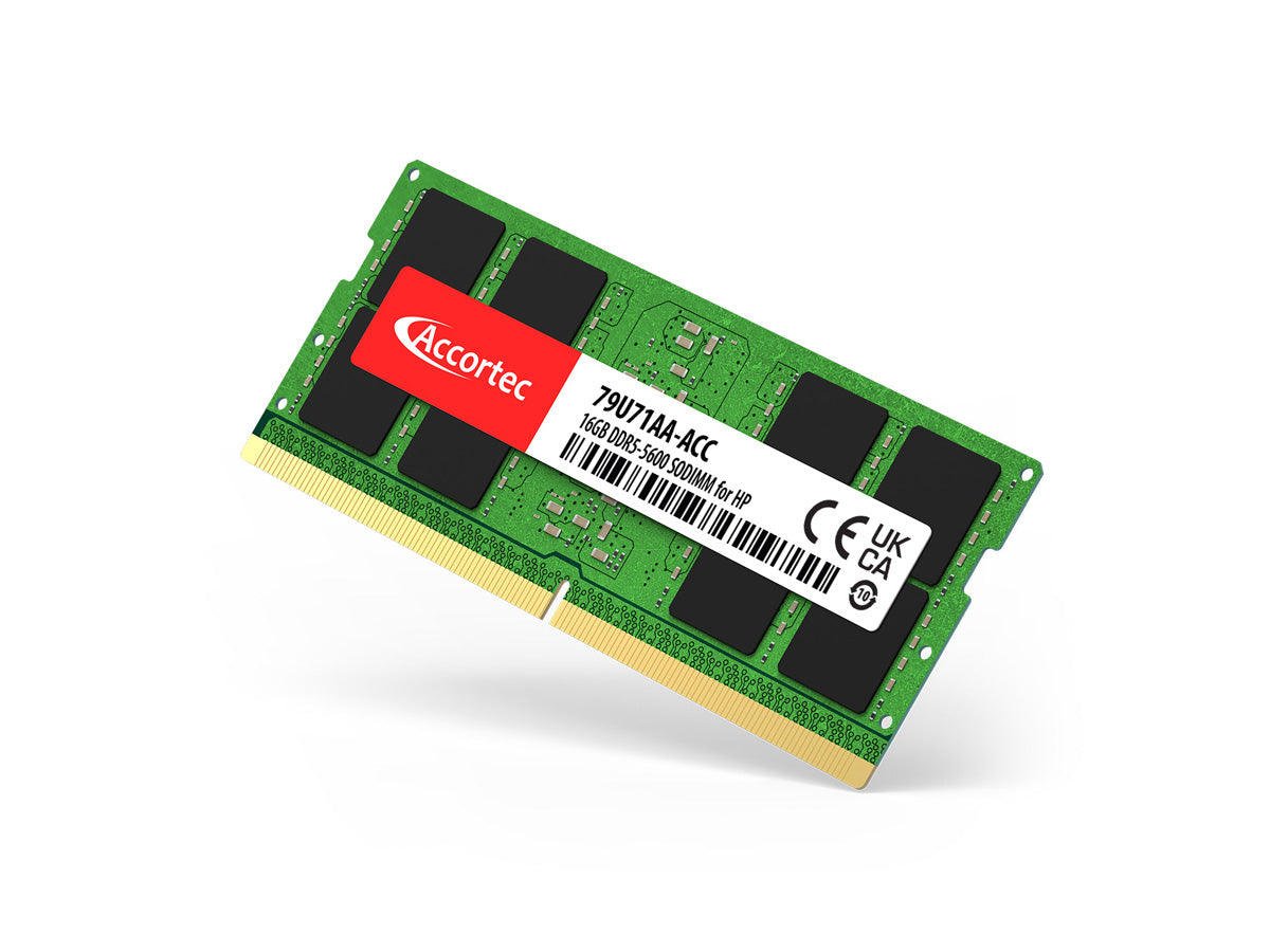 Accortec 16GB DDR5-5600 SODIMM RAM for HP Laptops – Fast, Reliable Upgrade