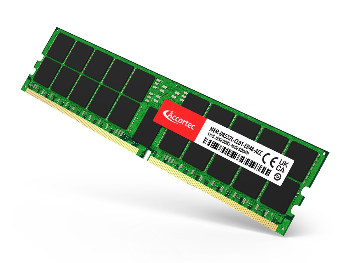 Accortec 32GB DDR5-4800 ECC RDIMM TAA Supermicro Server Memory