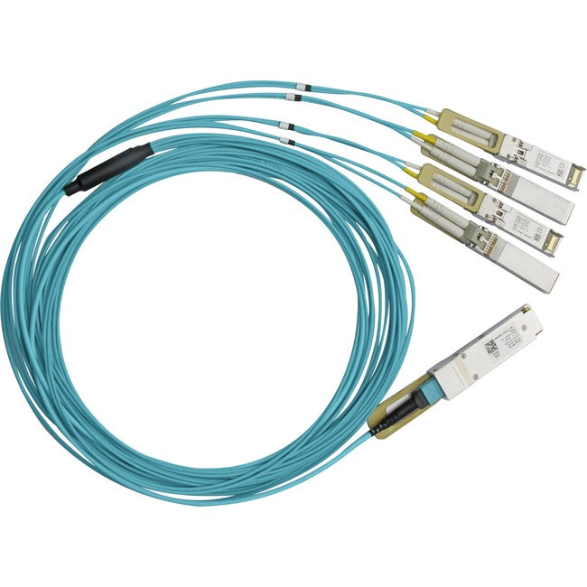 Accortec Active Fiber Hybrid Solution, ETH 100GbE to 4x25GbE, QSFP28 to 4xSFP28, 5m MFA7A50-C005-ACC