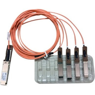Accortec QSFP to 4 SFP+ Active Optical breakout Cable QSFP-4X10G-AOC5M-ACC