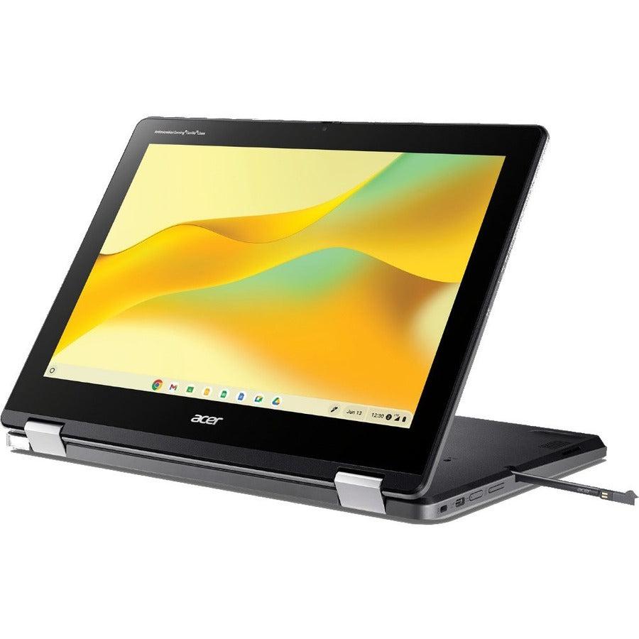 Acer Chromebook Spin 512 R856TN R856TN-C6T4 12" Touchscreen Convertible 2 in 1 Chromebook - HD+ - 1366 x 912 - Intel N100 Quad-core (4 Core) - 4 GB Total RAM - 64 GB Flash Memory - Black