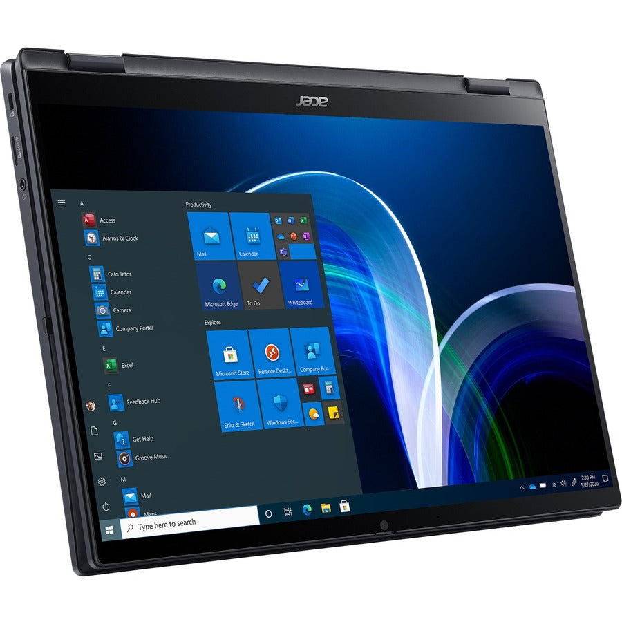 Acer TravelMate Spin P6 P614RN-52 TMP614RN-52-77DL 14 Touchscreen Convertible 2 in 1 Notebook - WUXGA - Intel Core i7 11th Gen i7-1165G7 - 16 GB - 512 GB SSD - English Keyboard - Galaxy Black" NX.VT1AA.004