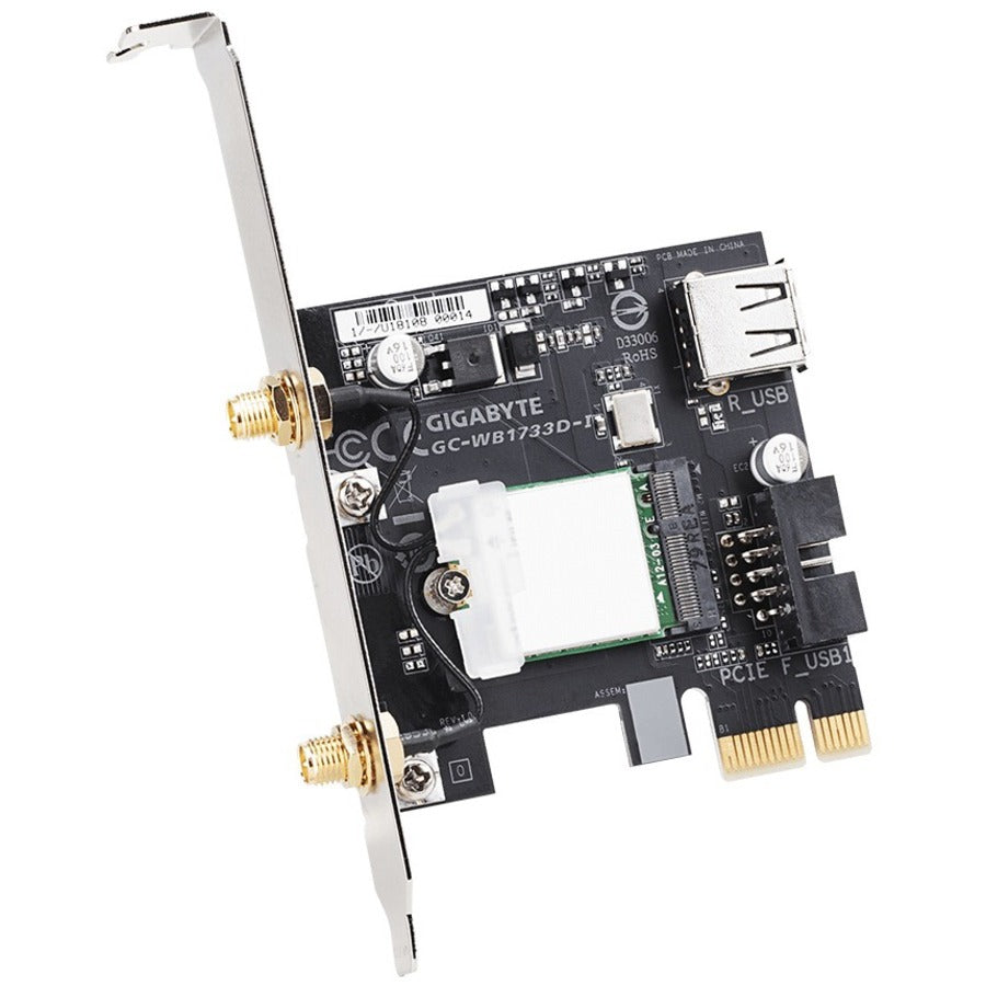 Gigabyte IEEE 802.11ac Bluetooth 5.0 Wi-Fi/Bluetooth Combo Adapter for Desktop Computer GC-WB1733D-I