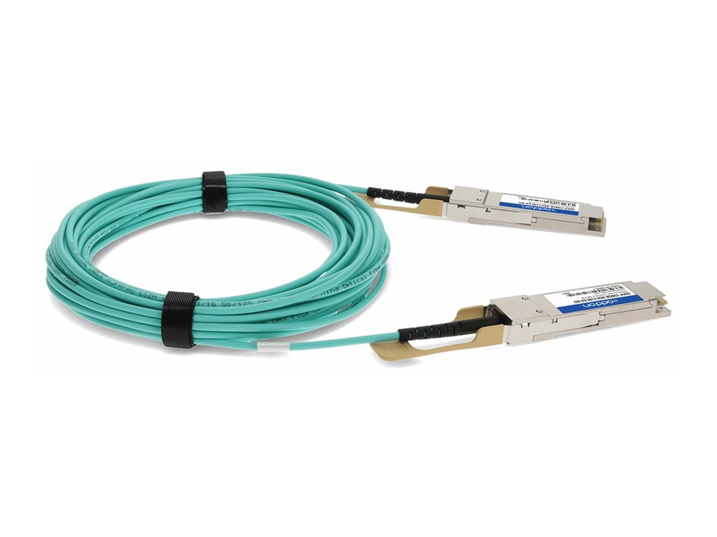AddOn - 100GBase-AOC direct attach cable - TAA Compliant - QSFP28 to QSFP28 - 11 m - fiber optic - Active Optical Cable
