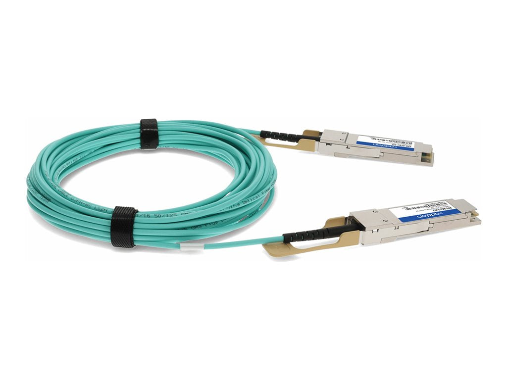 AddOn - 100GBase-AOC direct attach cable - TAA Compliant - QSFP28 to QSFP28 - 3 m - fiber optic - duplex - Active