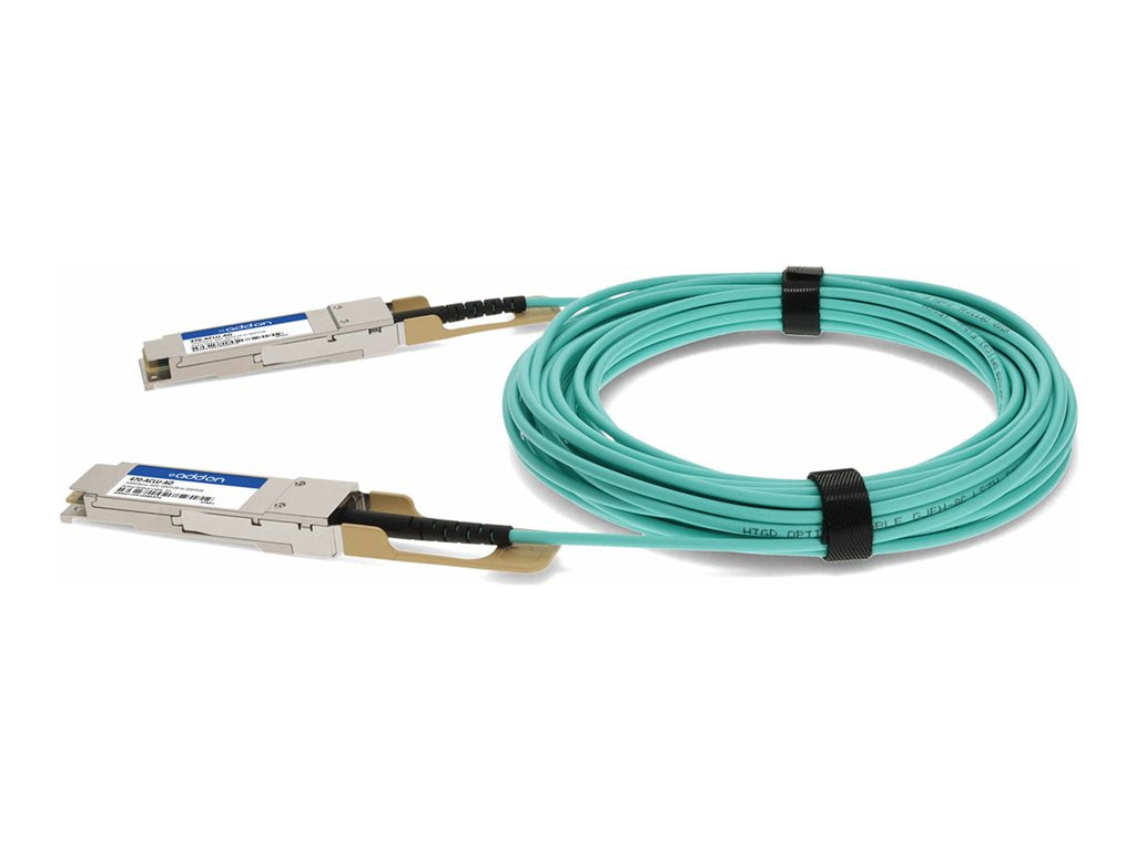 AddOn - 100GBase-AOC direct attach cable - TAA Compliant - QSFP28 to QSFP28 - 3 m - fiber optic - duplex - Active