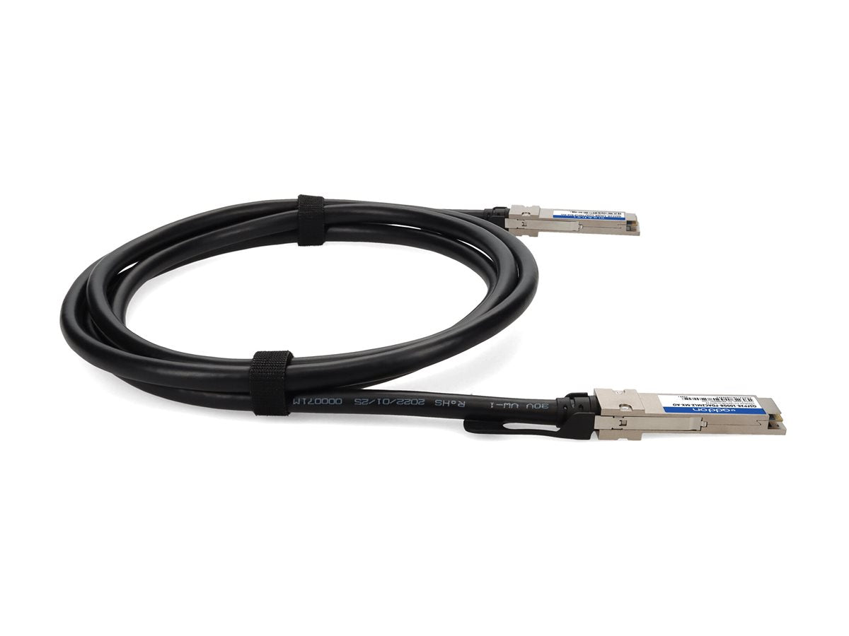 AddOn - 100GBase-CU direct attach cable - QSFP28 to QSFP28 - 6.6 ft - twinaxial - SFF-8661/IEEE 802.3bj - halogen-free,