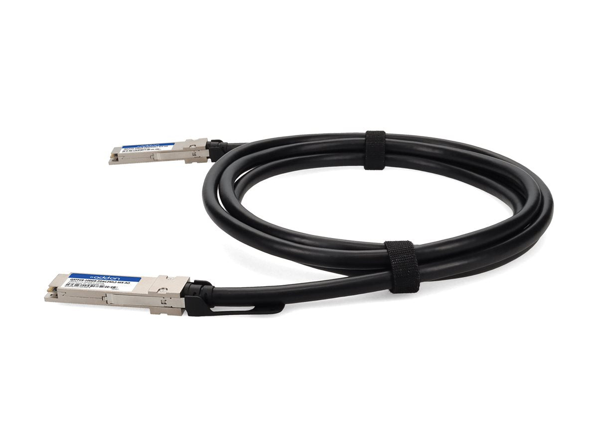 AddOn - 100GBase-CU direct attach cable - QSFP28 to QSFP28 - 6.6 ft - twinaxial - SFF-8661/IEEE 802.3bj - halogen-free,