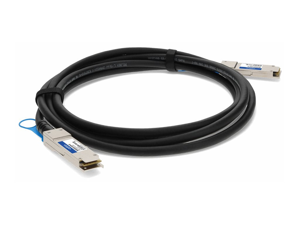 AddOn - 100GBase-CU direct attach cable - TAA Compliant - QSFP28 to QSFP28 - 1.6 ft - twinaxial - passive