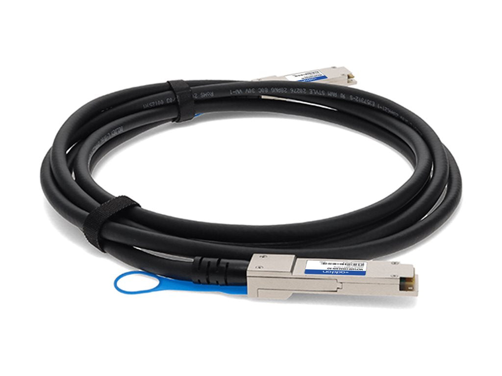 AddOn - 100GBase-CU direct attach cable - TAA Compliant - QSFP28 to QSFP28 - 1.6 ft - twinaxial - passive MCP1600-C00AE30N-AO