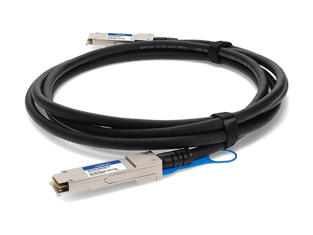 AddOn - 100GBase-CU direct attach cable - TAA Compliant - QSFP28 to QSFP28 - 1.6 ft - twinaxial - passive MCP1600-C00AE30N-AO