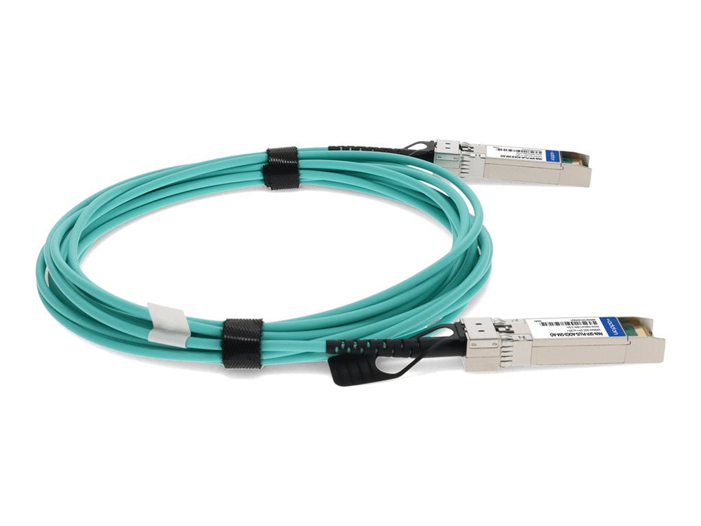 AddOn - 10GBase-AOC direct attach cable - TAA Compliant - SFP+ to SFP+ - 0.5 m - fiber optic - active PAN-SFP-PLUS-AOC0-5M-AO