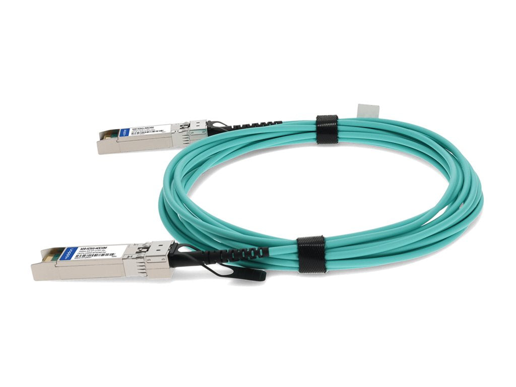 AddOn - 10GBase-AOC direct attach cable - TAA Compliant - SFP+ to SFP+ - 10 m - fiber optic - active