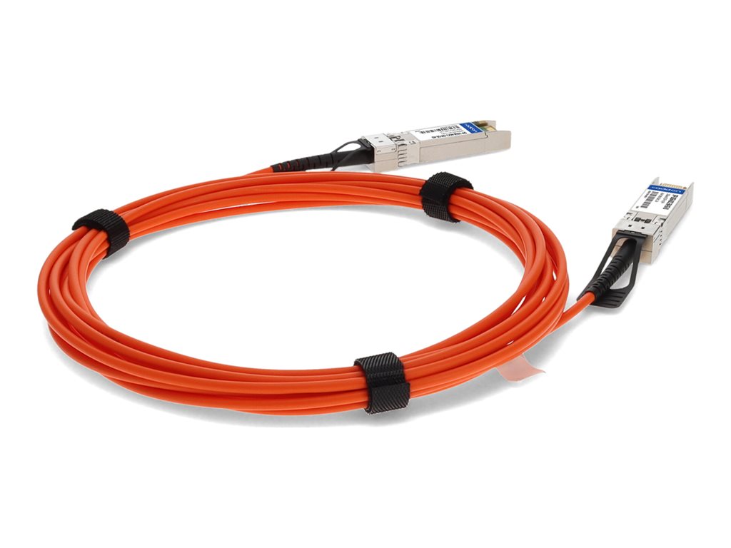 AddOn - 10GBase-AOC direct attach cable - TAA Compliant - SFP+ to SFP+ - 1.5 m - fiber optic - active - orange