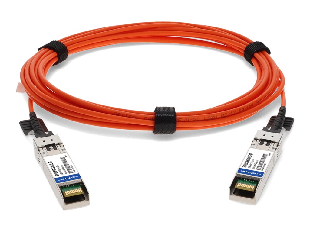 AddOn - 10GBase-AOC direct attach cable - TAA Compliant - SFP+ to SFP+ - 1.5 m - fiber optic - active - orange