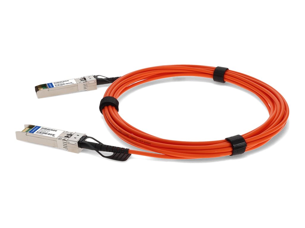 AddOn - 10GBase-AOC direct attach cable - TAA Compliant - SFP+ to SFP+ - 1.5 m - fiber optic - active - orange