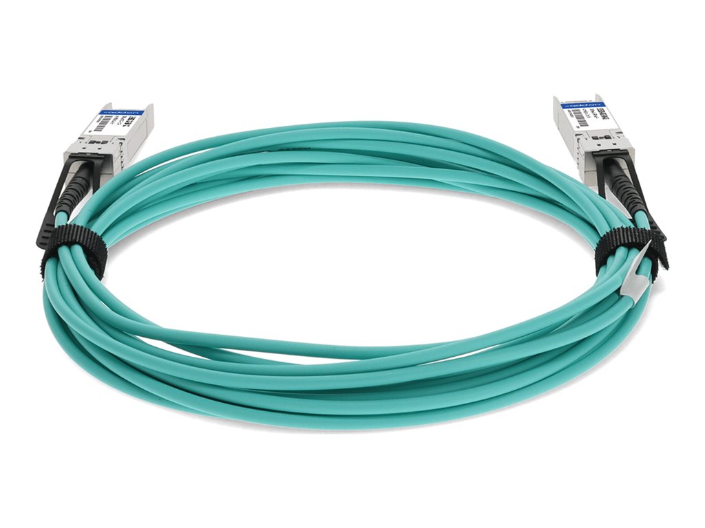 AddOn - 10GBase-AOC direct attach cable - TAA Compliant - SFP+ to SFP+ - 5 m - fiber optic - Active Optical Cable (AOC)