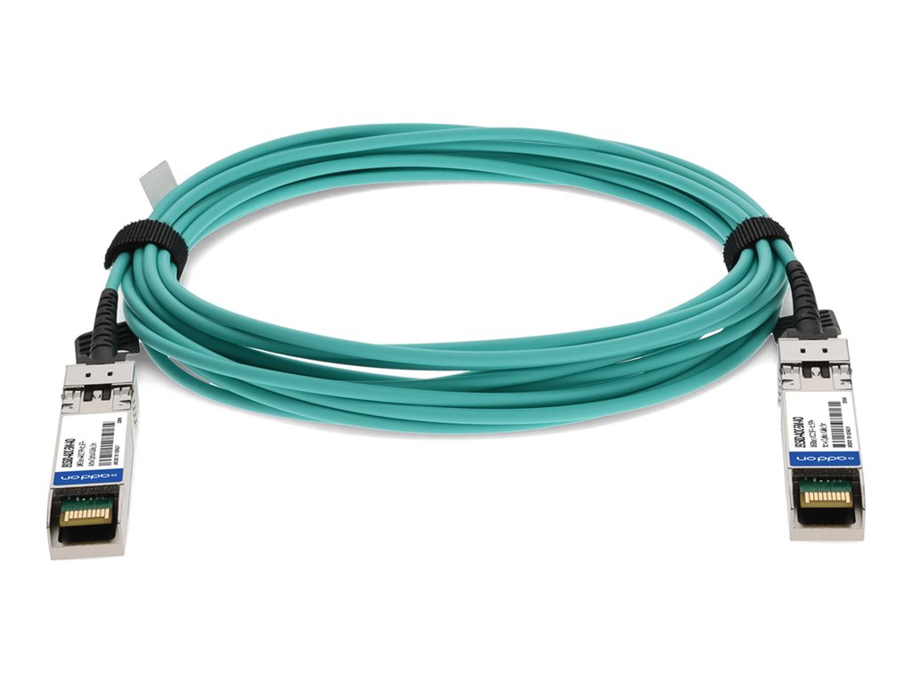 AddOn - 10GBase-AOC direct attach cable - TAA Compliant - SFP+ to SFP+ - 5 m - fiber optic - Active Optical Cable (AOC)