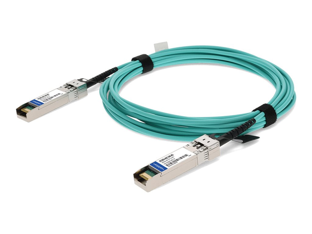 AddOn - 10GBase-AOC direct attach cable - TAA Compliant - SFP+ to SFP+ - 5 m - fiber optic - Active Optical Cable (AOC)