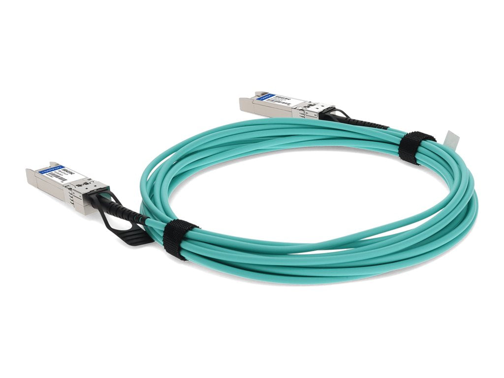 AddOn - 10GBase-AOC direct attach cable - TAA Compliant - SFP+ to SFP+ - 5 m - fiber optic - Active Optical Cable (AOC)