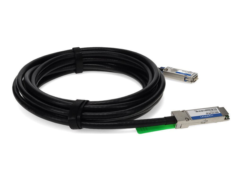 AddOn - 10GBase-CX direct attach cable - TAA Compliant - QSFP+ (M) to CX4 (M) - 6.6 ft - twinaxial - passive