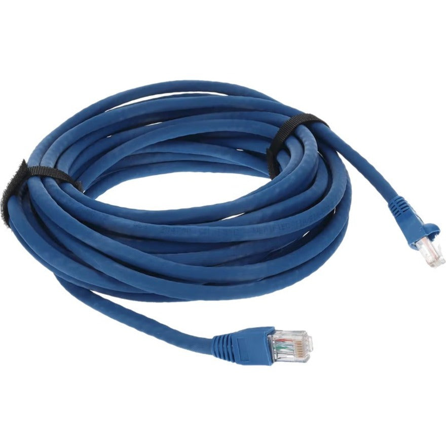 AddOn 12ft Blue CAT 6A PVC Ethernet Cable Snagless Bubble Boot RJ-45 M/M ADD-12FCAT6A-BE