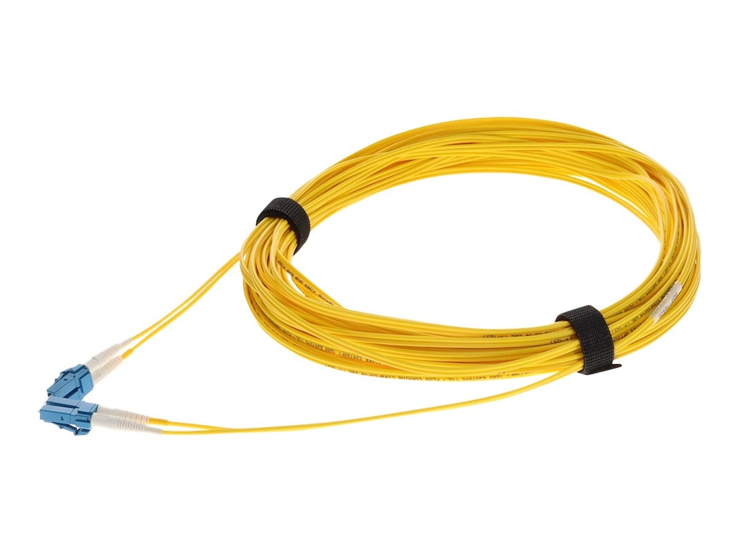 AddOn 13m LC (Male) to LC (Male) Straight Yellow OS2 Duplex OFNR (Riser-Rated) Fiber Patch Cable ADD-LC-LC-13M9SMF