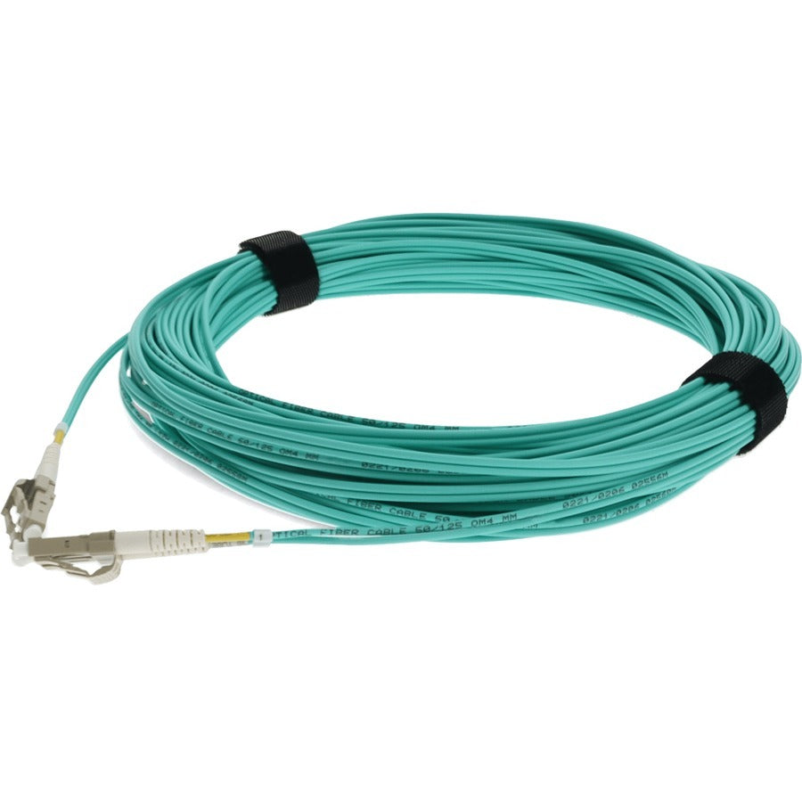 AddOn 17m LC (Male) To LC (Male) Aqua OM3 Duplex Fiber OFNR (Riser-Rated) Patch Cable